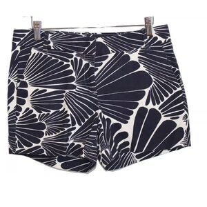 J. Crew Dark Blue and White Patterned Shorts